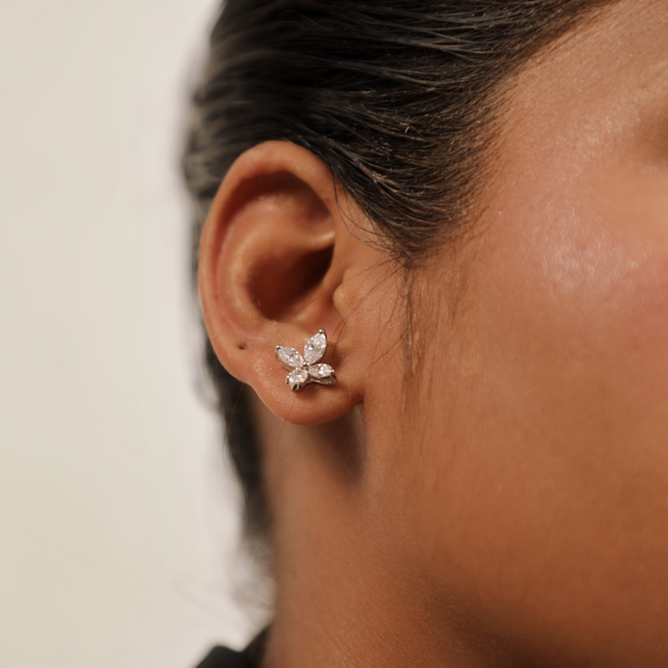 The Marquise Cross Blossom Studs