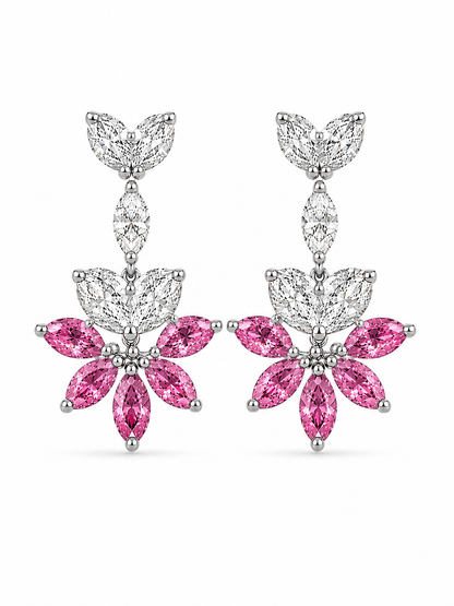 The Marquise Flora Chandelier Drop Earrings