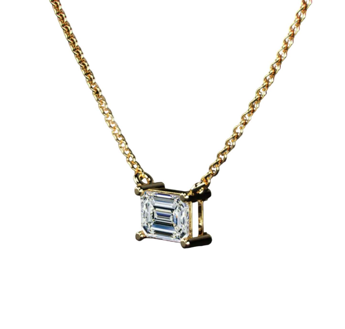 Essential Natural Emerald Solitaire Pendant