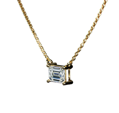 Essential Natural Emerald Solitaire Pendant