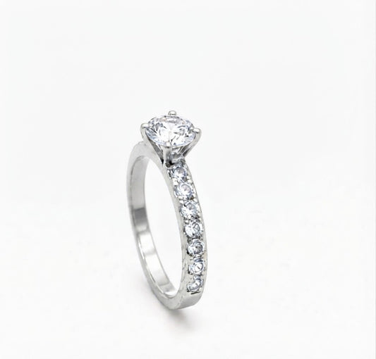 Eternal Gold Solitaire Diamond Ring