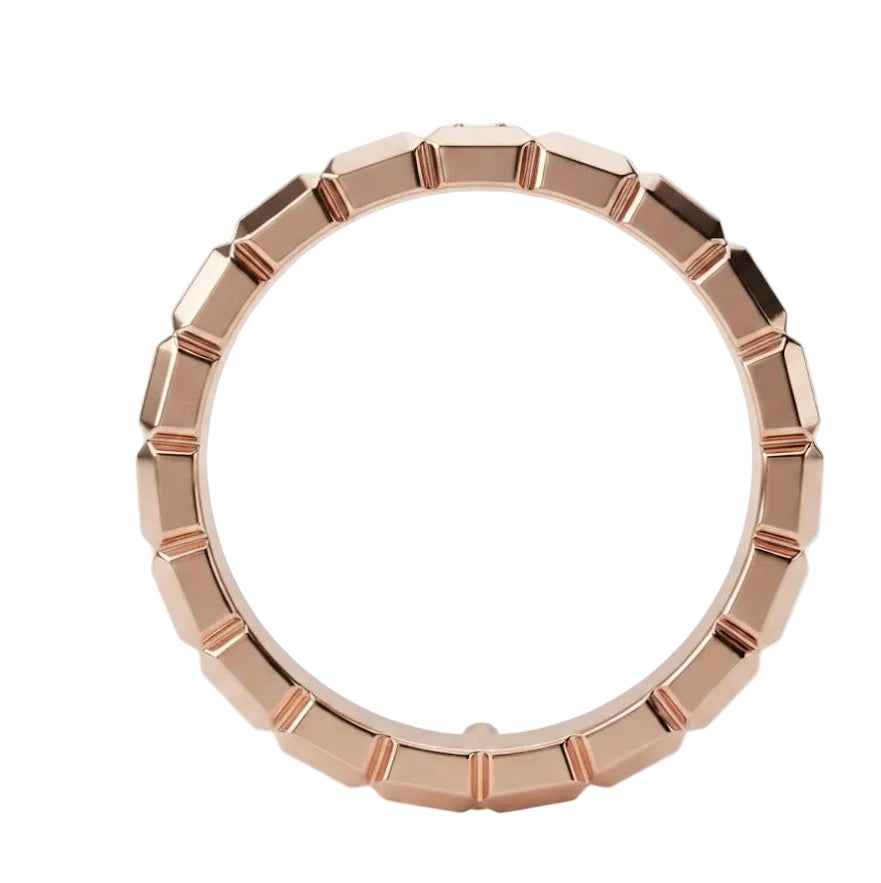 14k Geometric-Diamond-Accent-Band