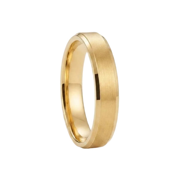Matte Finish Comfort Fit Wedding Band in Platinum
