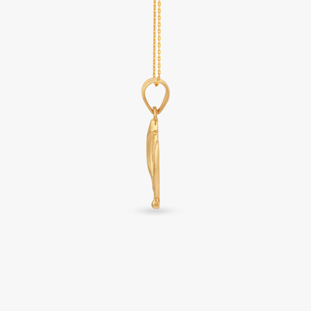 Traditional Khanda Gold Pendant