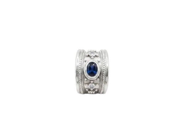Vintage Sapphire and Diamond Band Ring