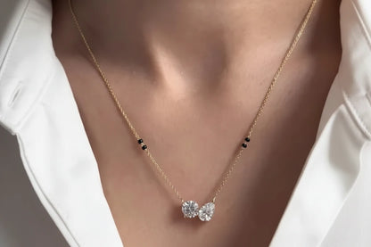 Dual-Stone Diamond Mangalsutra