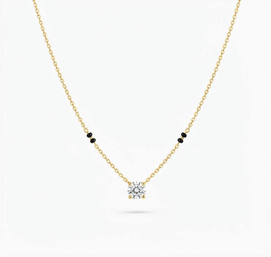 Single Solitaire Diamond Mangalsutra
