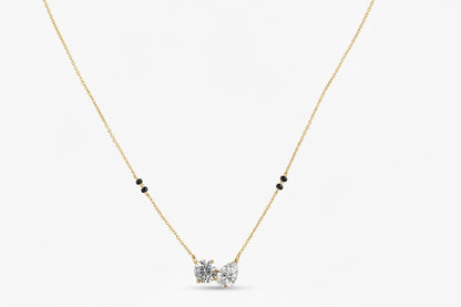 Dual-Stone Diamond Mangalsutra