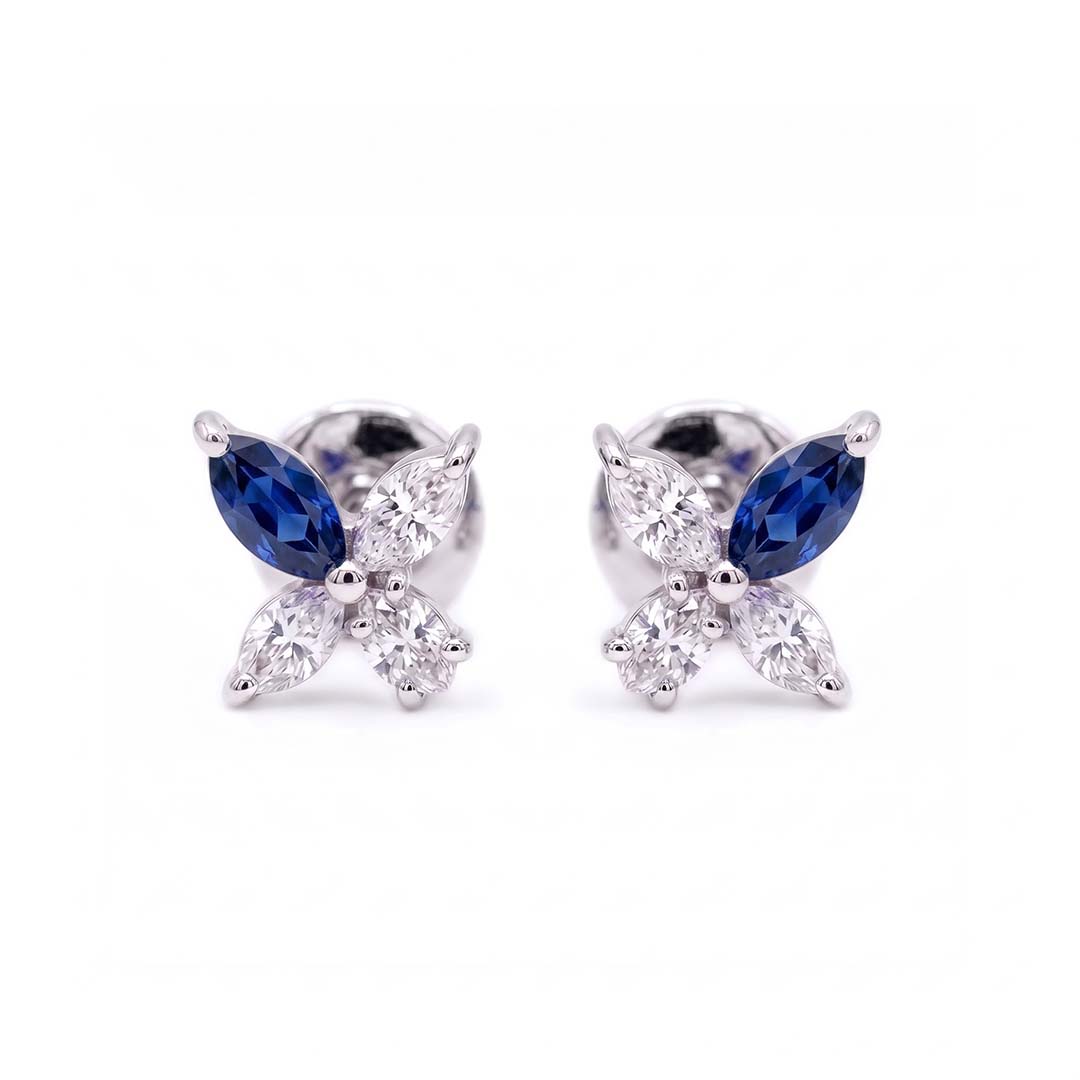 The Marquise Cross Blossom Studs