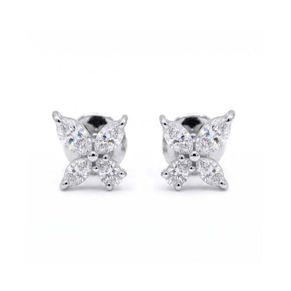 The Marquise Cross Blossom Studs
