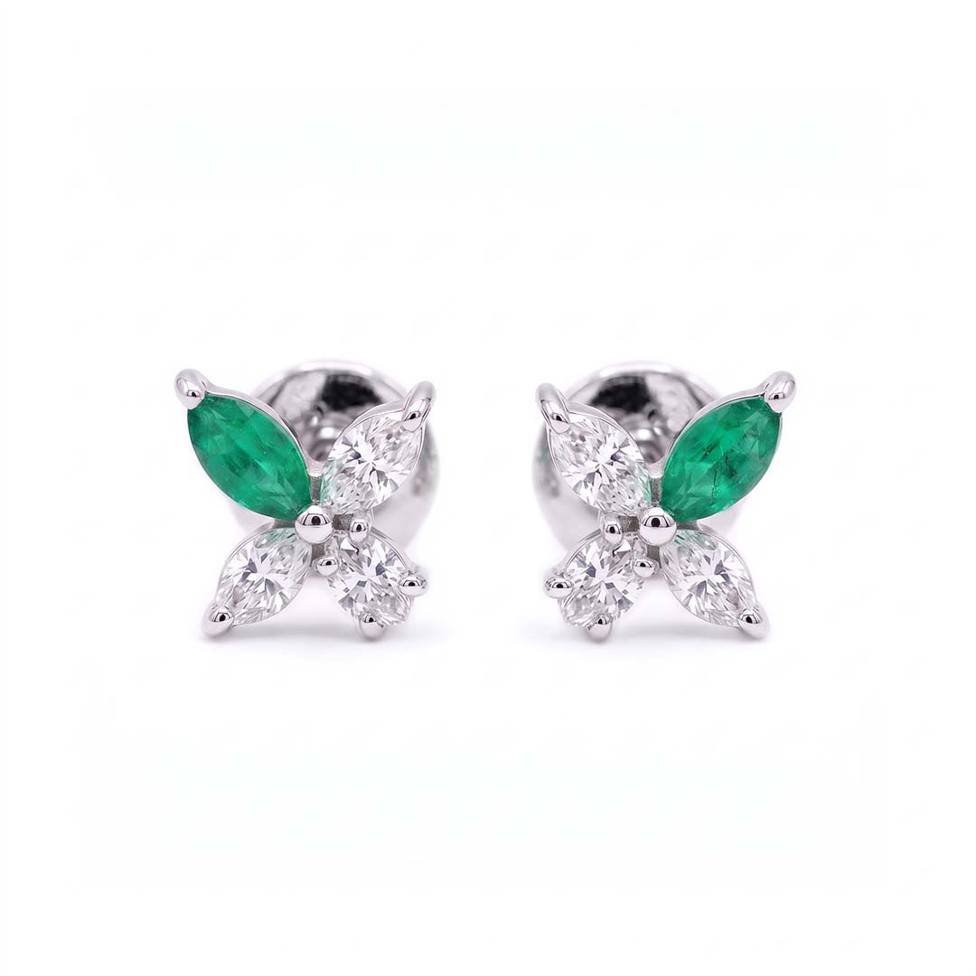 The Marquise Cross Blossom Studs