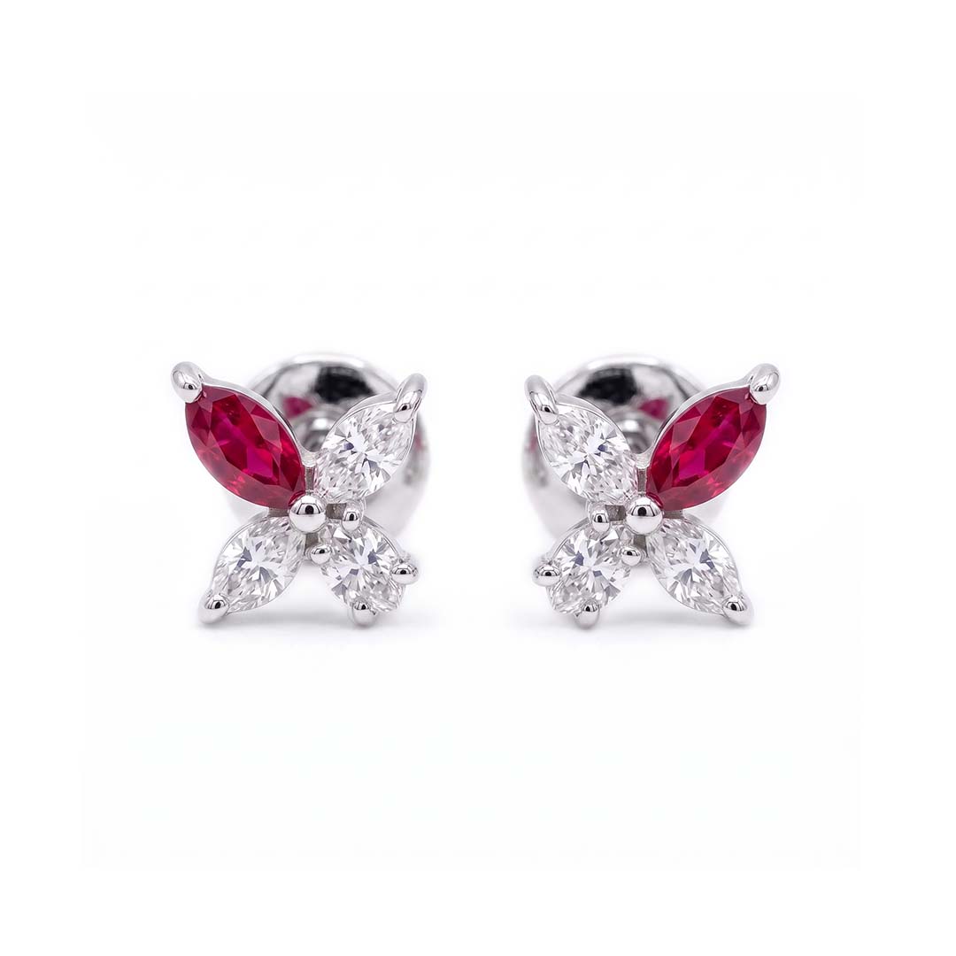 The Marquise Cross Blossom Studs