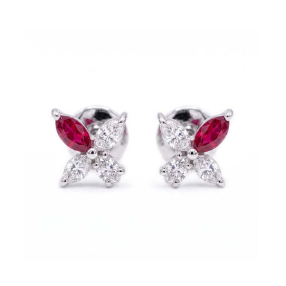 The Marquise Cross Blossom Studs