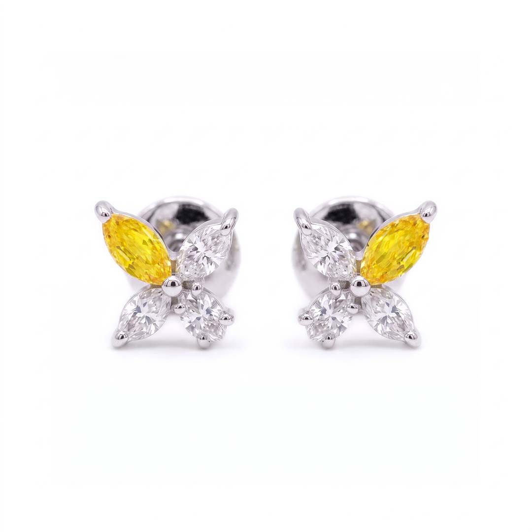 The Marquise Cross Blossom Studs