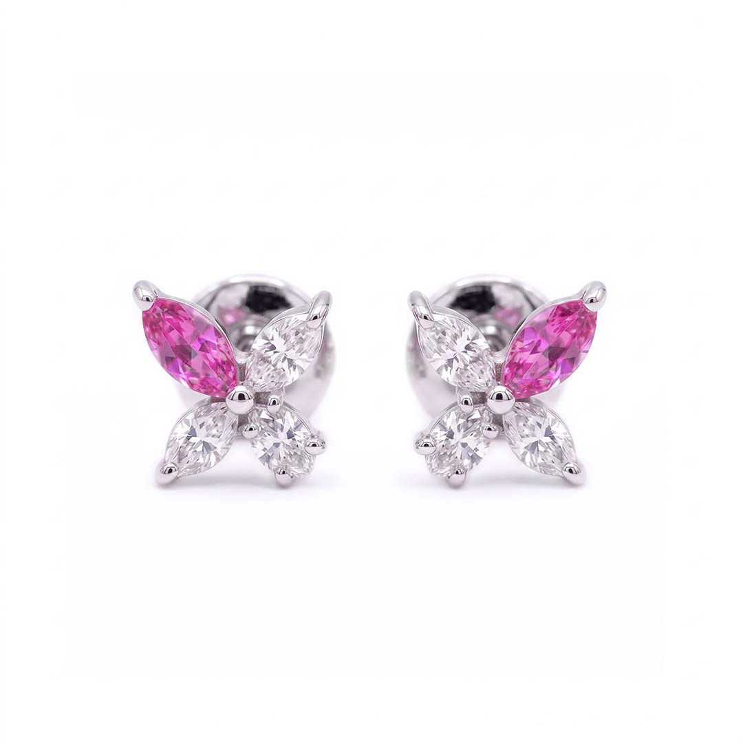 The Marquise Cross Blossom Studs