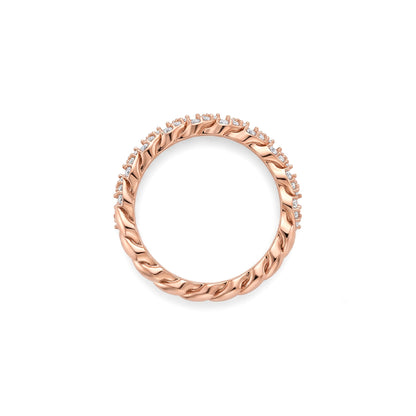 Cuban Pave Band Ring