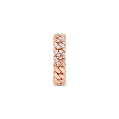 Cuban Pave Band Ring