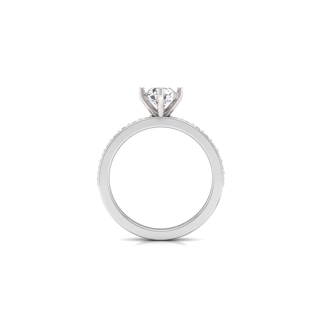 Eternal Gold Solitaire Diamond Ring