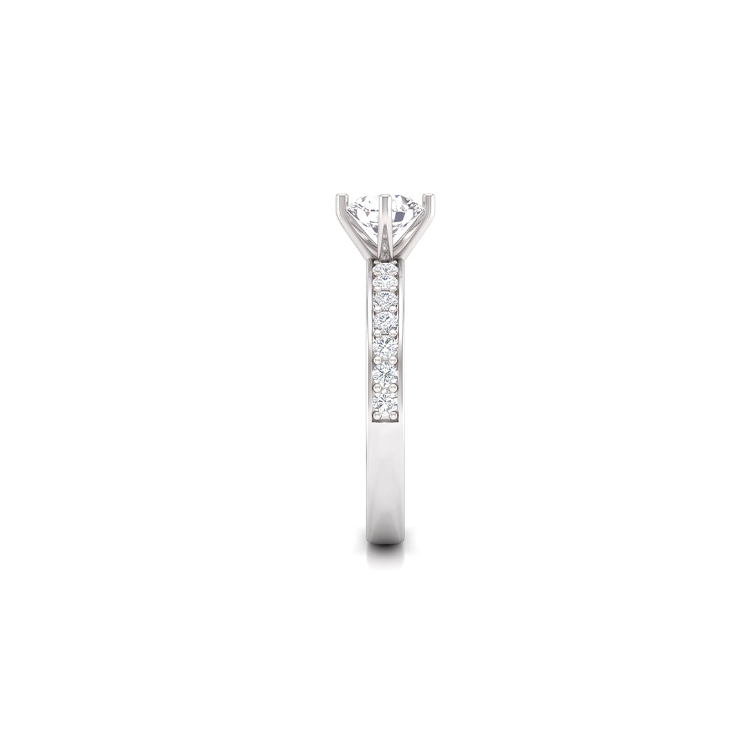 Eternal Gold Solitaire Diamond Ring