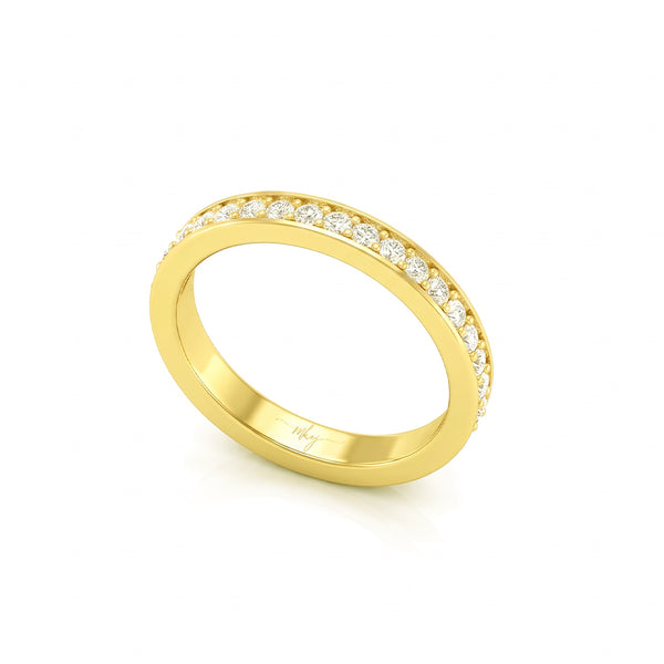 Eternal Glow Diamond Eternity Channel Prong Band