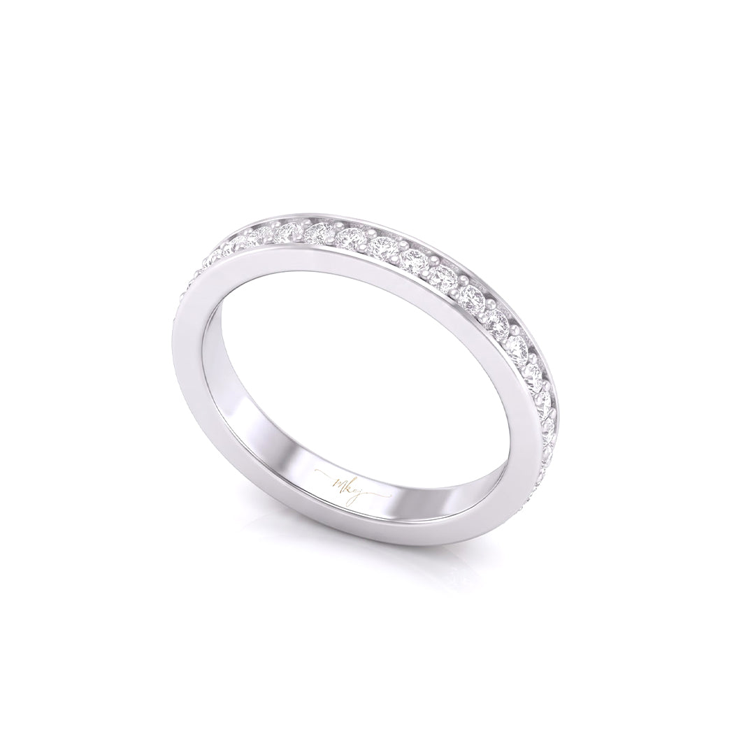 Eternal Glow Diamond Eternity Channel Prong Band