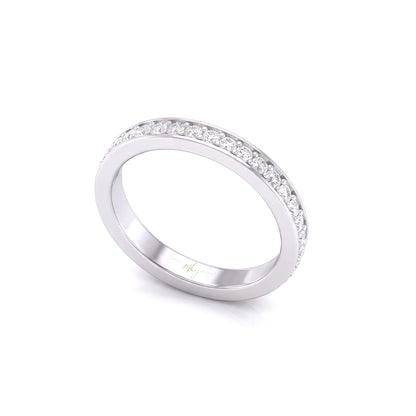Eternal Glow Diamond Eternity Channel Prong Band
