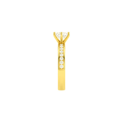 Eternal Gold Solitaire Diamond Ring