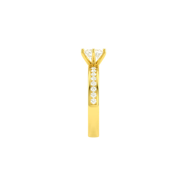Eternal Gold Solitaire Diamond Ring