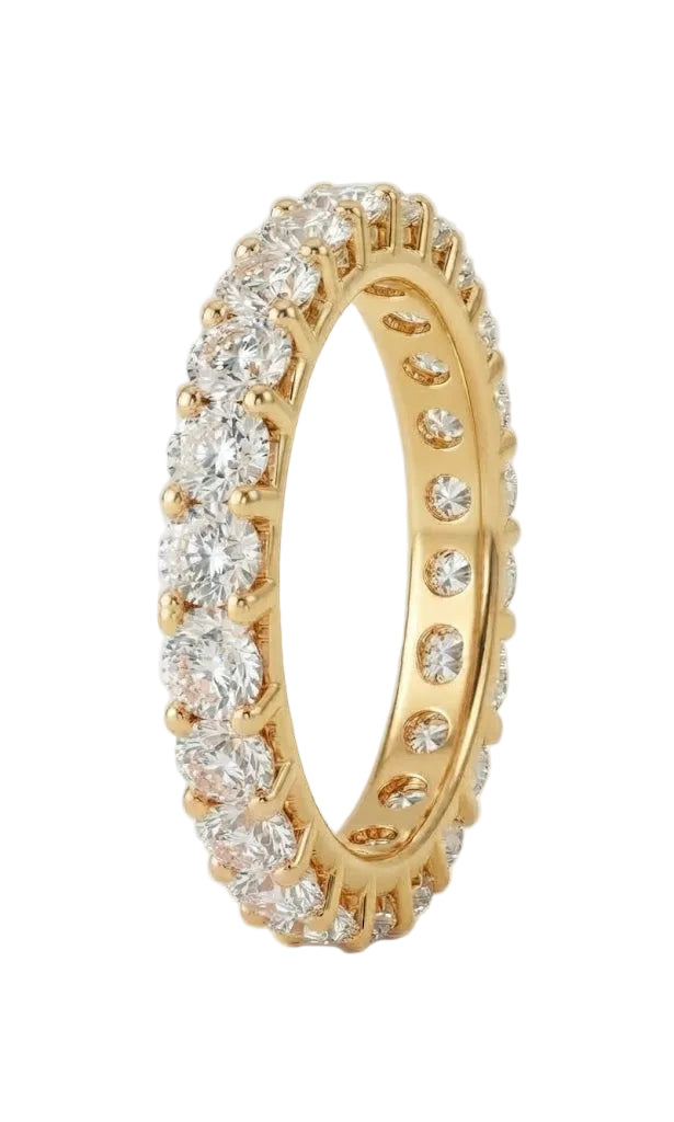 Eternal Glow Diamond shared prong Band