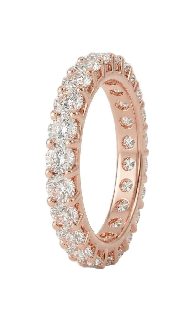 Eternal Glow Diamond shared prong Band
