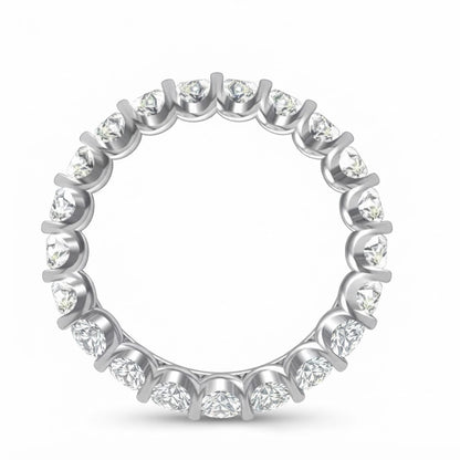 Eternal Glow Diamond Eternity  U Shape Prong Band