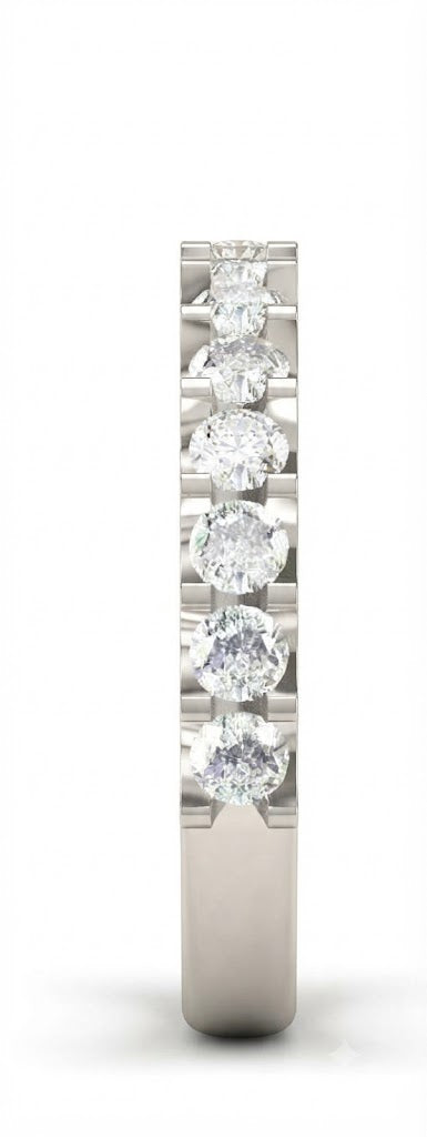 Eternal Glow Diamond Eternity  U Shape Prong Band
