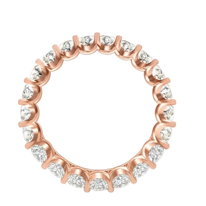 Eternal Glow Diamond Eternity  U Shape Prong Band