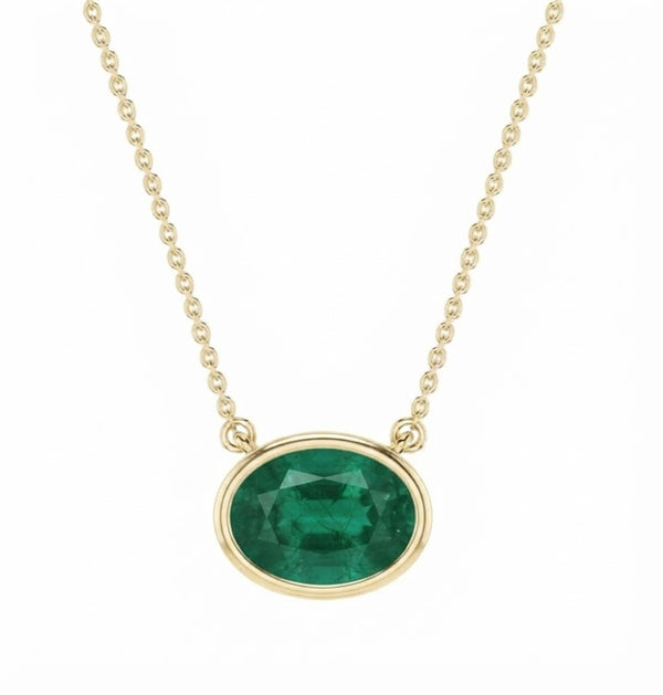 Essential Oval Solitaire Astrology Pendant