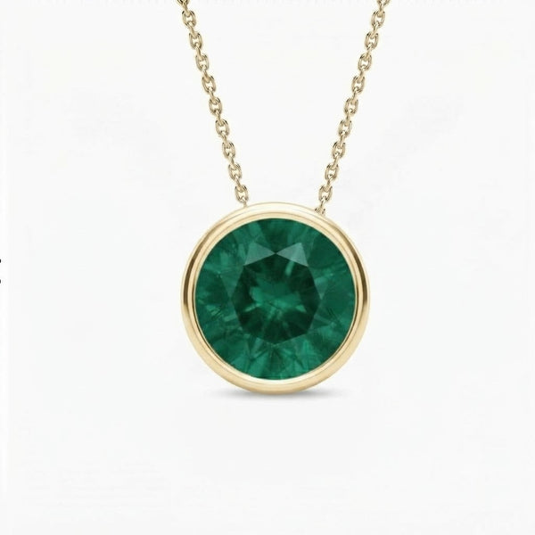 Essential Round Solitaire Astrology Pendant