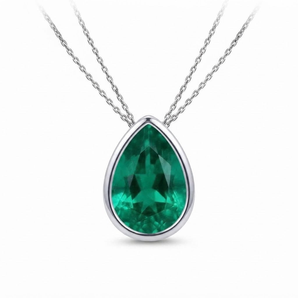 Essential Pear Solitaire Astrology Pendant