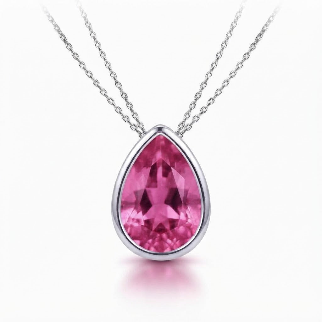 Essential Pear Solitaire Astrology Pendant