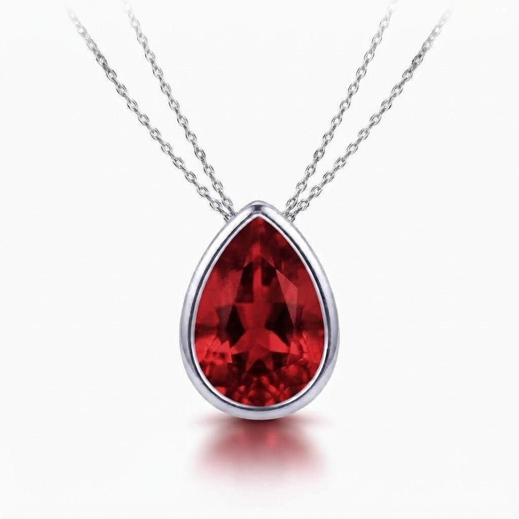 Essential Pear Solitaire Astrology Pendant