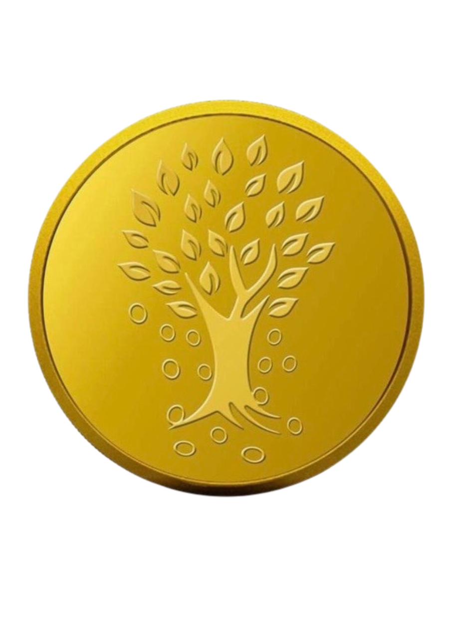 1 GM KUNDAN KALAPATRU TREE GOIN COIN