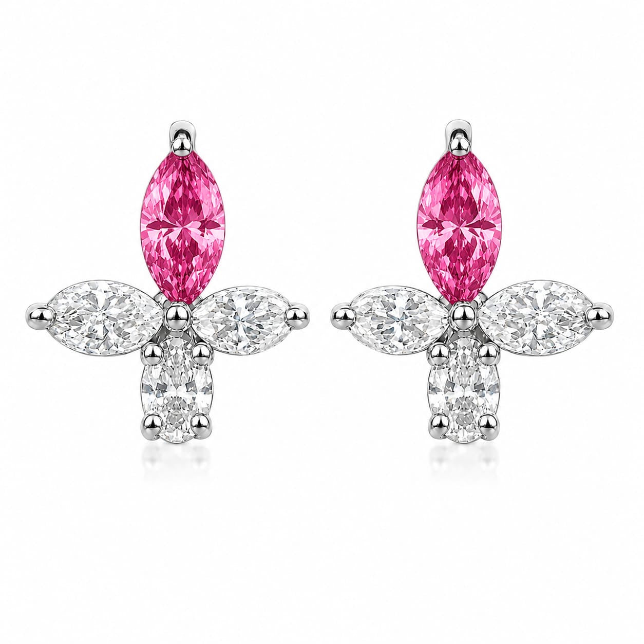 The Marquise Cross Blossom Studs