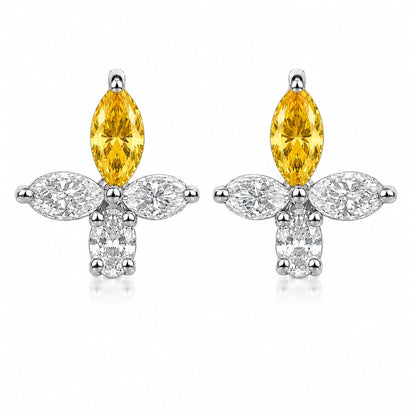 The Marquise Cross Blossom Studs